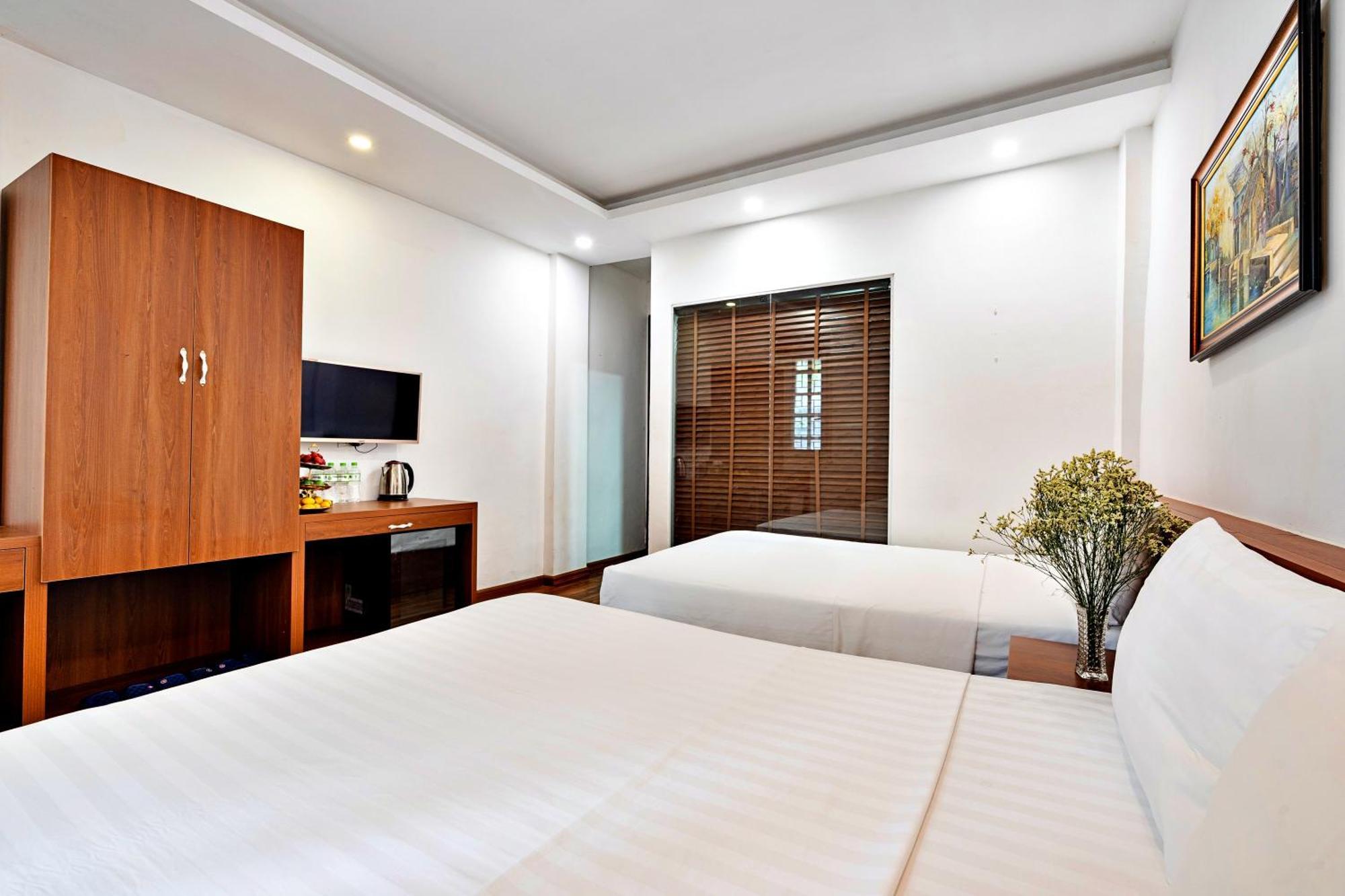 Hanz Ami Central Hotel ハノイ市 エクステリア 写真