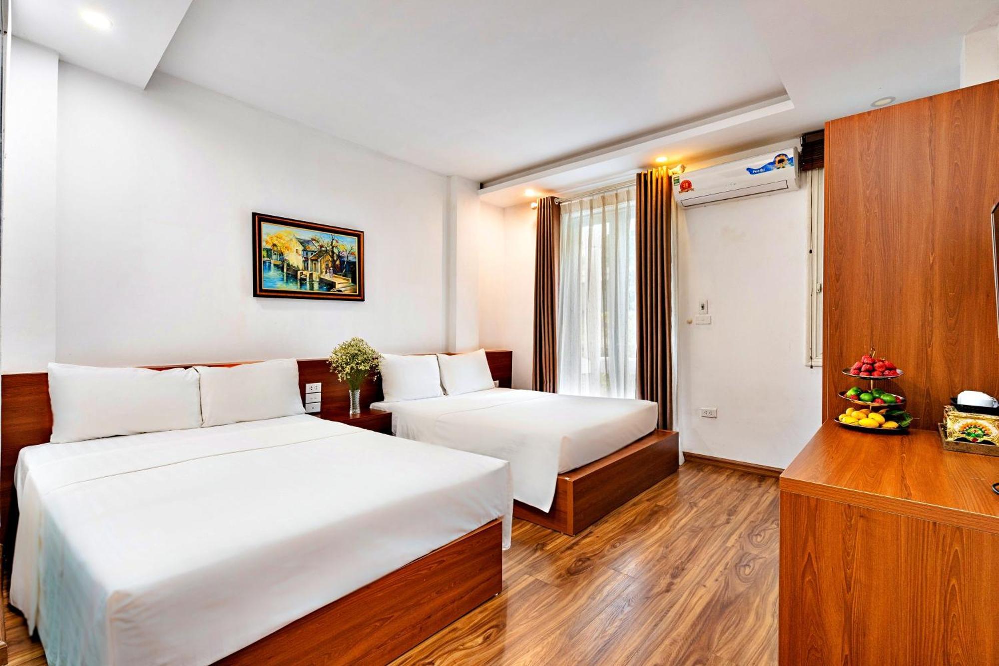 Hanz Ami Central Hotel ハノイ市 エクステリア 写真