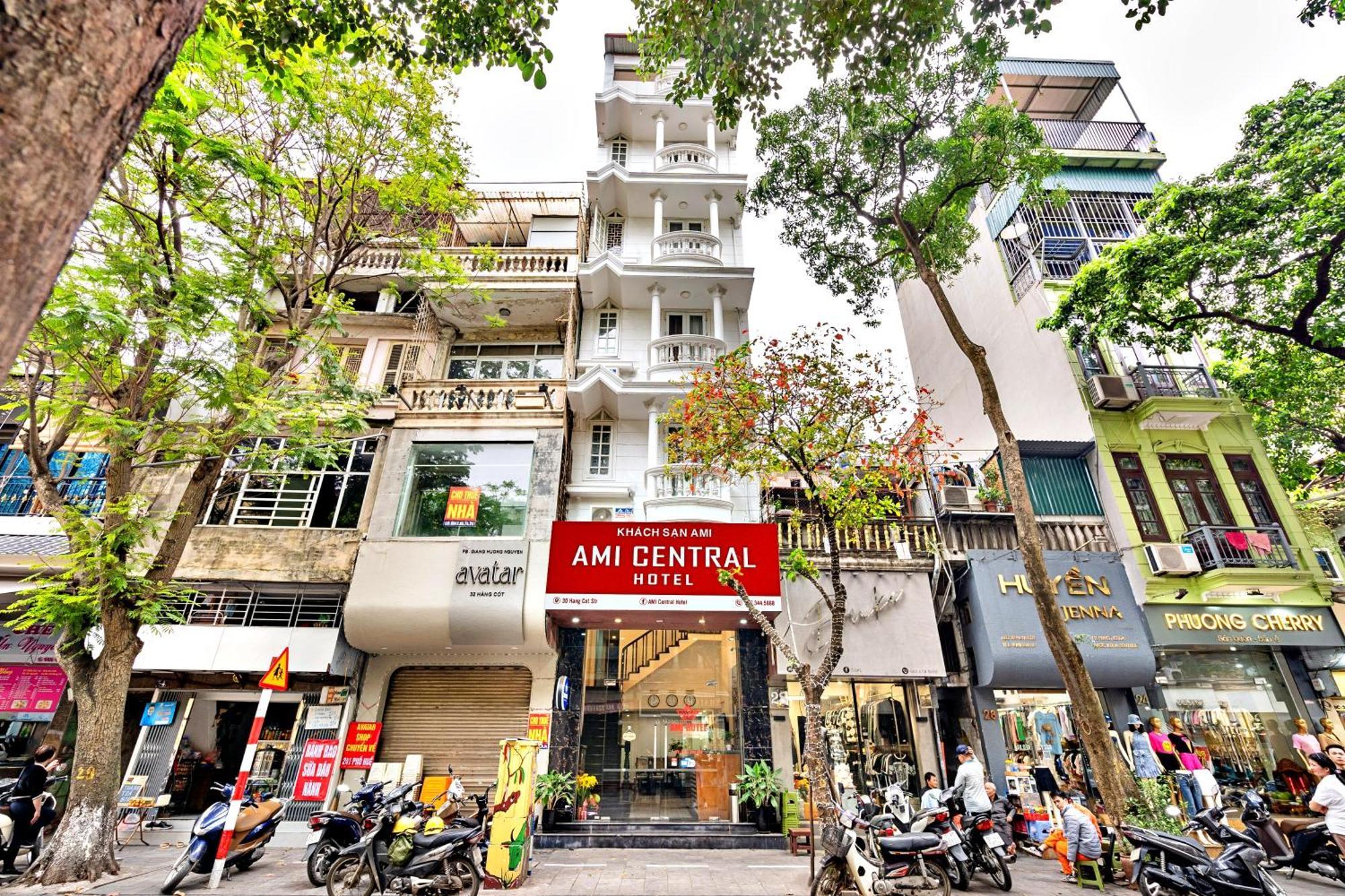 Hanz Ami Central Hotel ハノイ市 エクステリア 写真